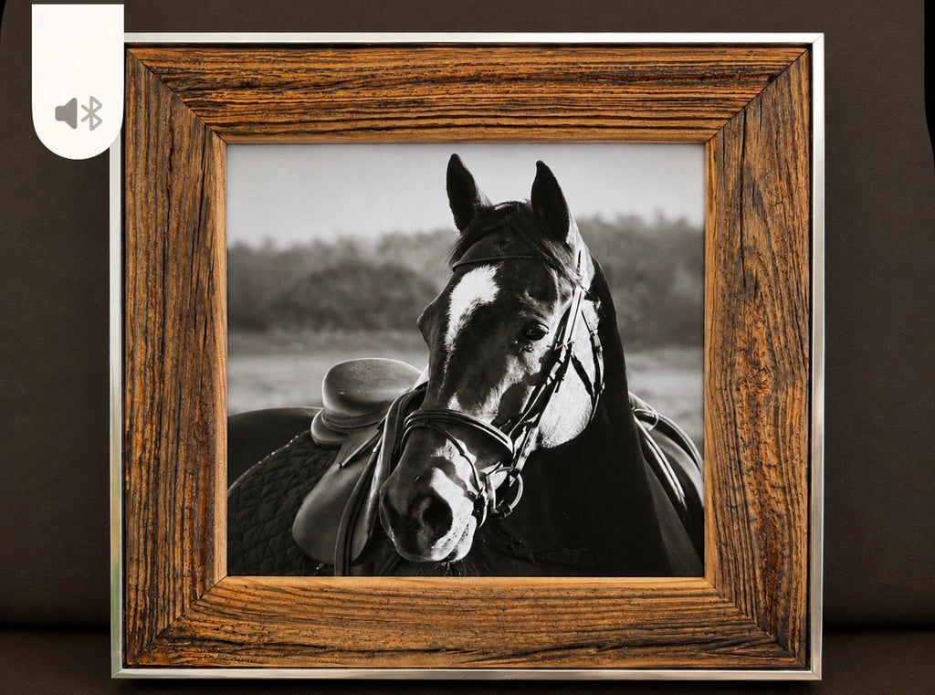 Cadre photo simple en vieux bois de bardage, fait main, Atelier Olivier LeRat, vue 4