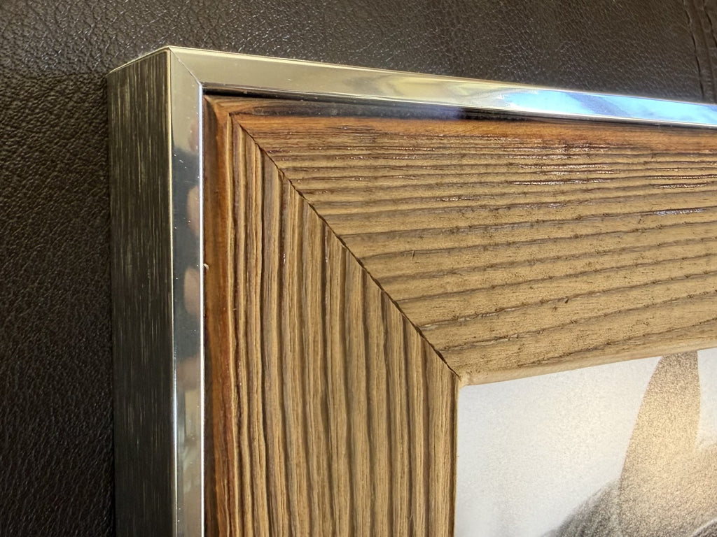 Cadre Vieux Bois Alu Simple — vue 3