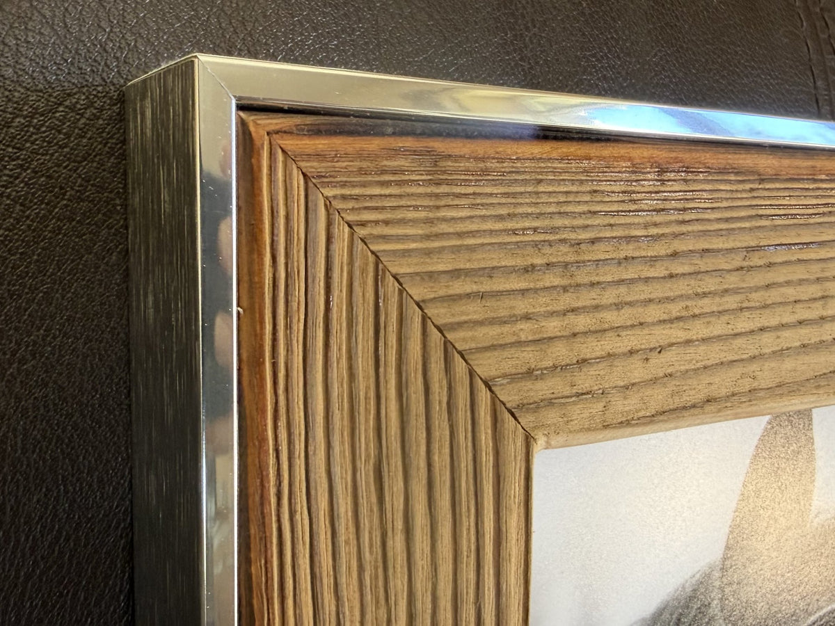 Cadre Vieux Bois Alu Simple — vue 3