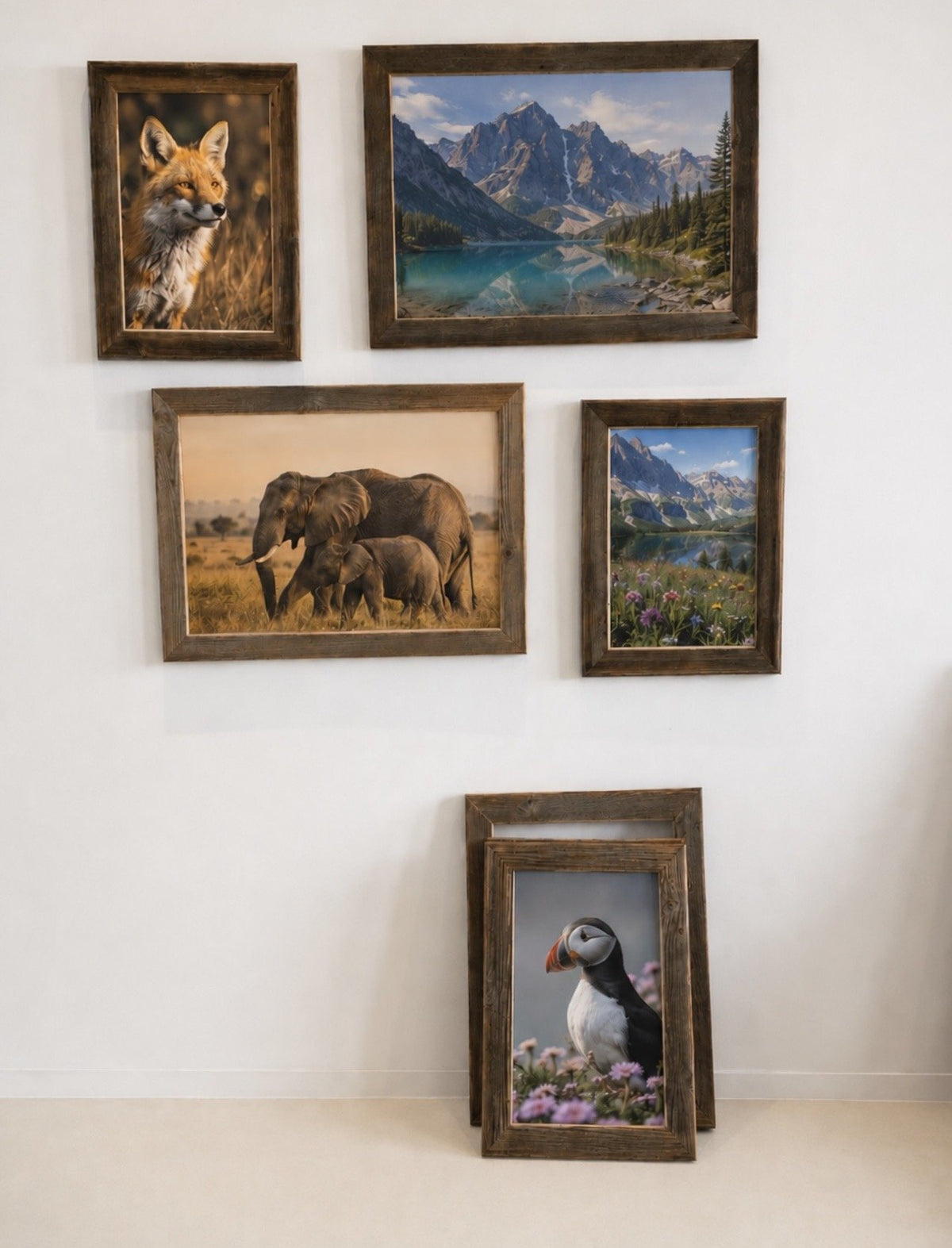 Cadre Vieux Bois Simple