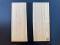 Plateau de service artisanal en bois et résine noire, forme carrée, référence M3