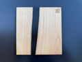 Plateau de service artisanal en bois et résine noire, forme carrée, référence S3